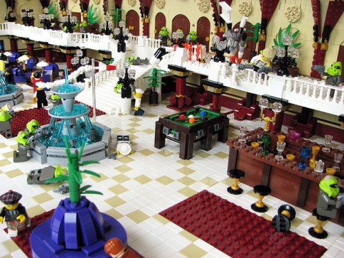 Fifth Element Scene Recreation Lego Sculpture