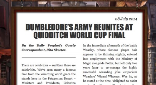 New HP Short Story Preview