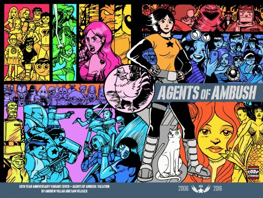 Agents of Ambush: Vacation 10th Year Anniversary Variant Cover