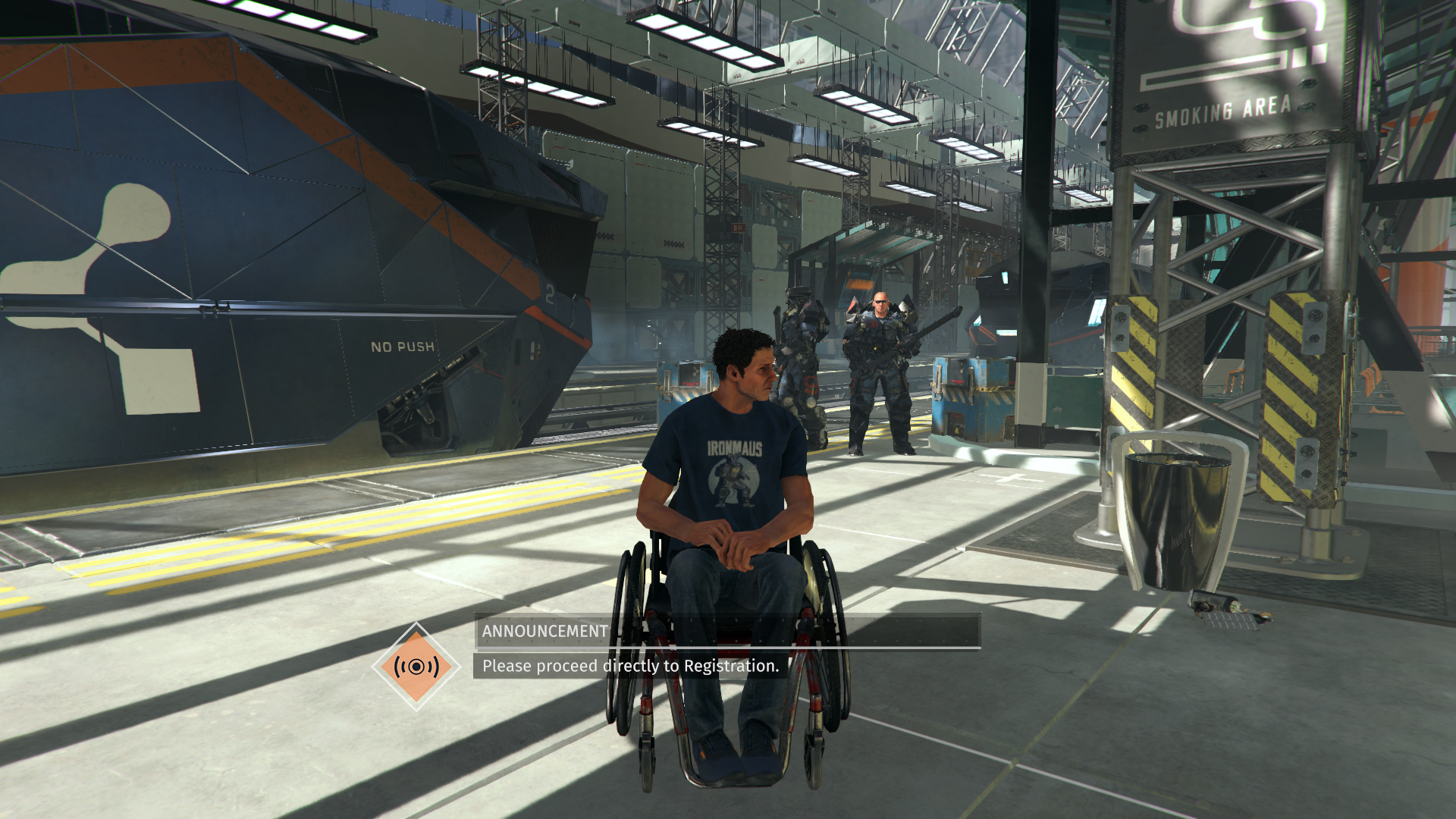The best wheelchair in videogame history.