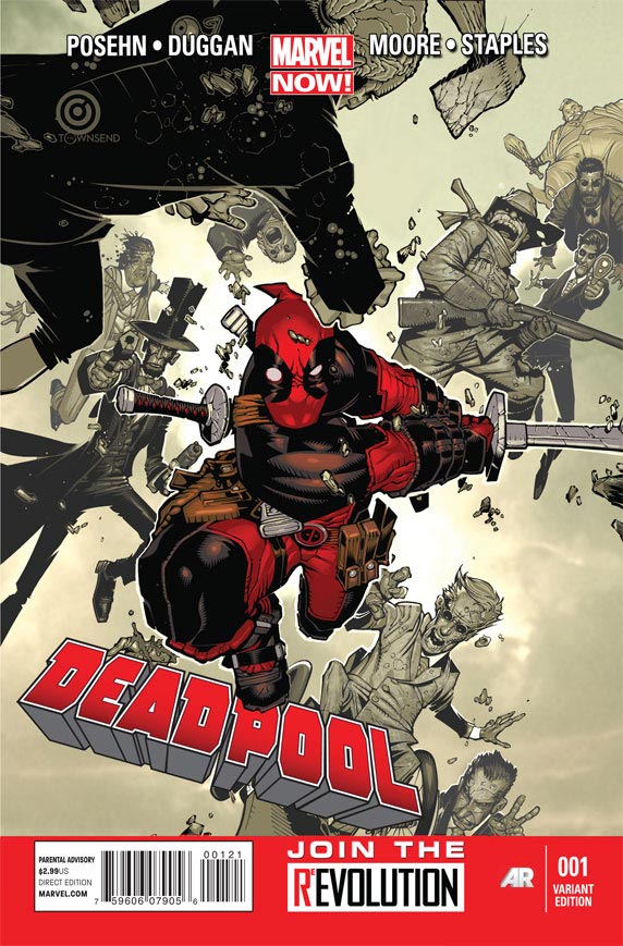 Deadpool variant cover by Chris Bachalo
