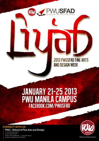 Philippine Womens University Fine Arts and Design Week 2013