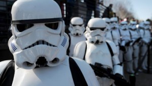 Star Wars Stormtroopers pose for photogr