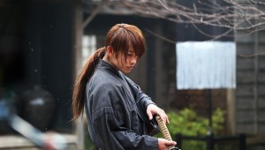 Still from Rurouni Kenshin: Kyoto Inferno. featuring Takeru Sato as Kenshin Himura.
