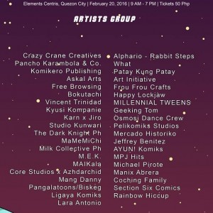 List of Participated Artists Groups