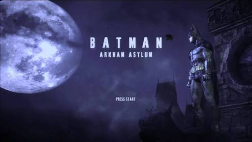 Batman Arkham Asylum Title Screen